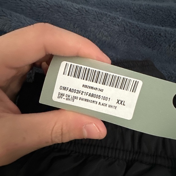 Off - White logo diagonal swim trunks NWT - Picture 3 of 8